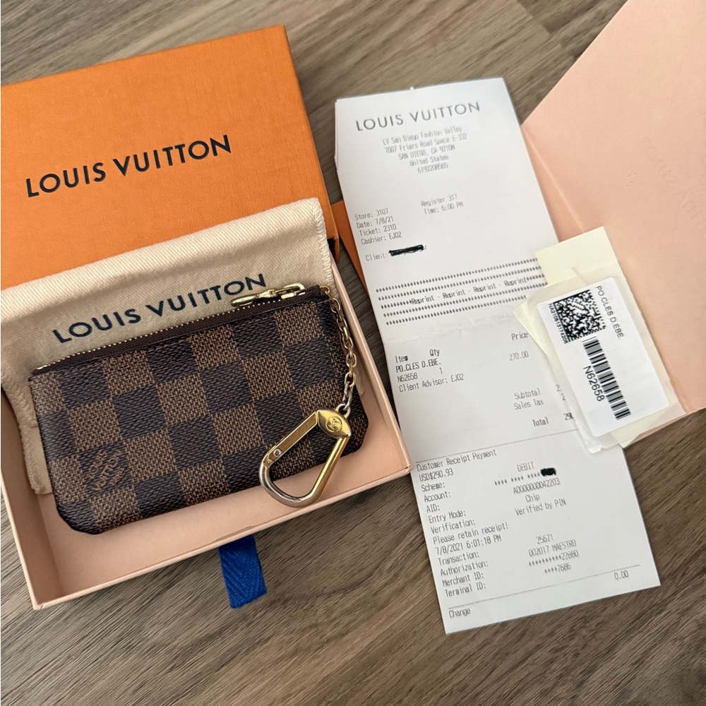 Louis Vuitton Checkered Key Pouch